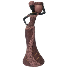 African Woman (Purple): Essence of Africa Candle Holder Series