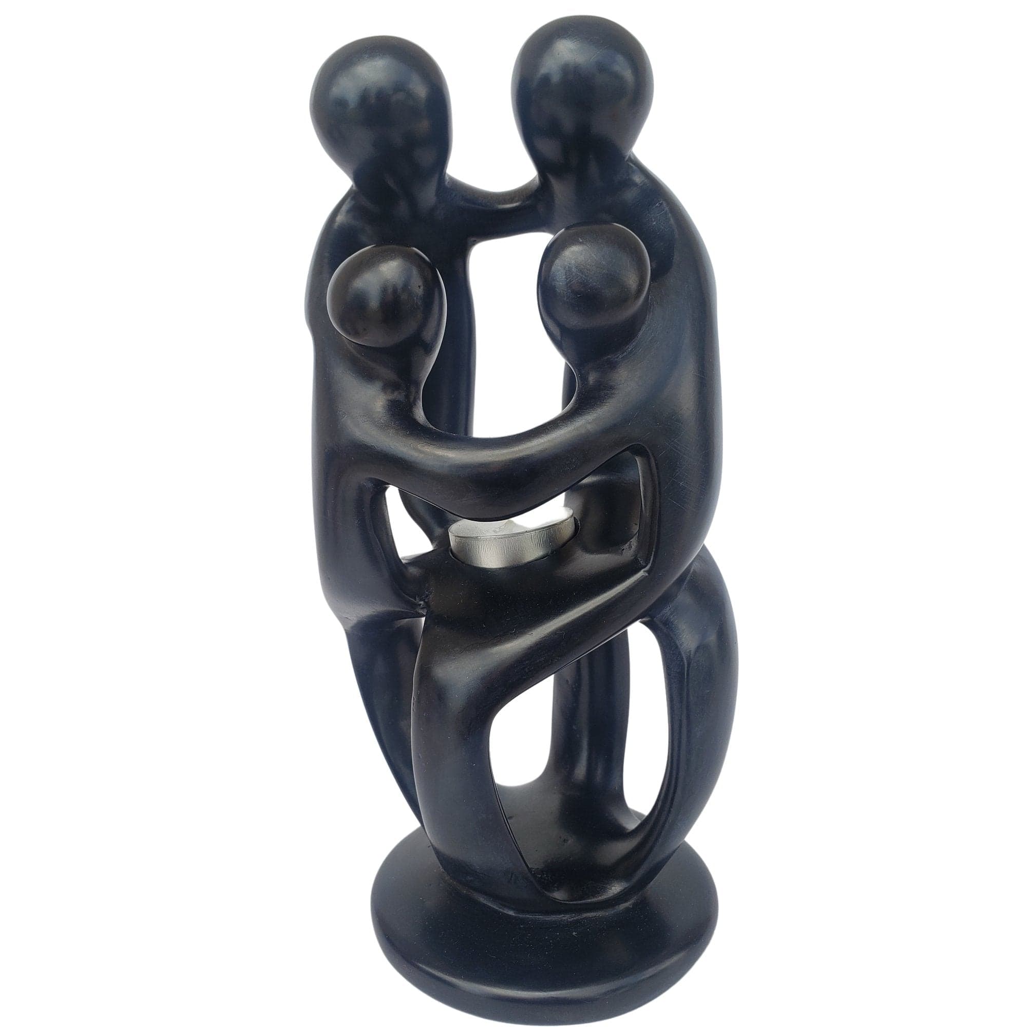 Family Circle Tea Light Holder : African Soapstone Sculpture (Kenya ...