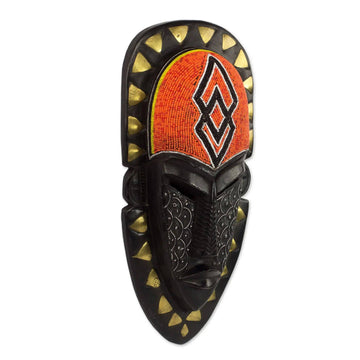 Authentic African Hand Made Fearless Warrior Mask by Awudu Saaed