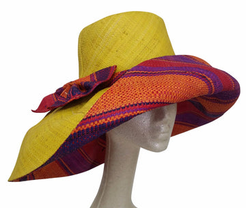 Onyekachi: Raffia Hat-Hats-The Raffia Boutique-57cm-Raffia-The Black Art Depot