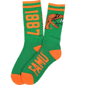 Florida A&M University Rattlers Knitted Socks by Big Boy Headgear