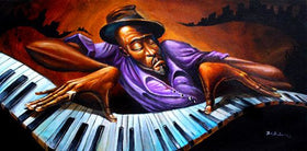 Funk Keys-Art-Frank Morrison-36x18 inches-Unframed-The Black Art Depot