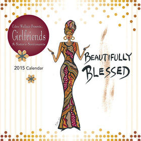 Girlfriends: The Art of Cidne Wallace 2015 African American Calendar (Front)