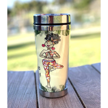 Give the GOD the Glory by Kiwi McDowell: African American Travel Mug/Tumbler