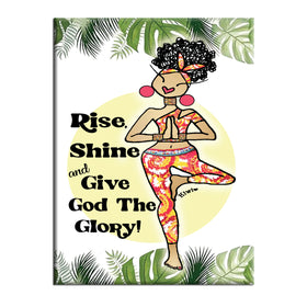 Give GOD the Glory Decorative Magnet-Magnet-Kiwi McDowell-The Black Art Depot