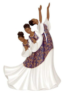 Giving Praise (Purple): Praise Dancer Figurine