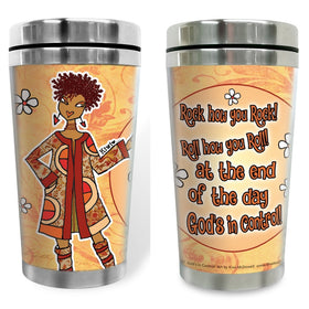 Give the GOD the Glory by Kiwi McDowell: African American Travel Mug/Tumbler