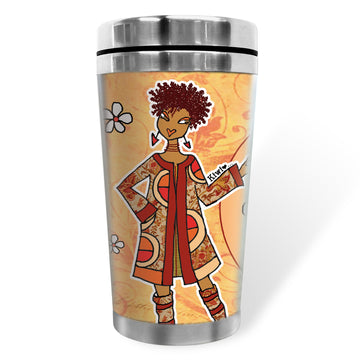 Give the GOD the Glory by Kiwi McDowell: African American Travel Mug/Tumbler