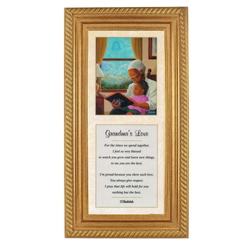 Grandma's Love by Lester Kern and Shahidah (Gold Frame)