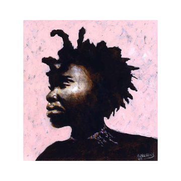 I Love My Profile-Art-Andrew Nichols-24x24 inches-Unframed-The Black Art Depot