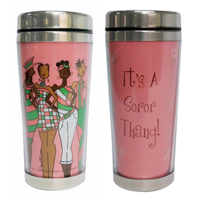 It's a Soror Thang (AKA) by Gbaby: African American Travel Mug/Tumbler