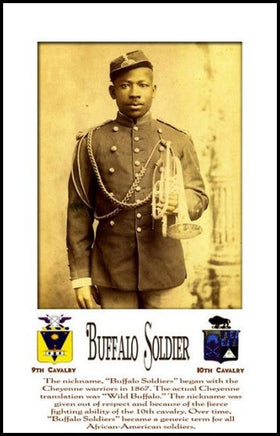 Buffalo Soldier: Bugle (Framed) by Julian Madyun