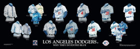 Los Angeles Dodgers: Why They Invented Blue Poster by Nola McConnan