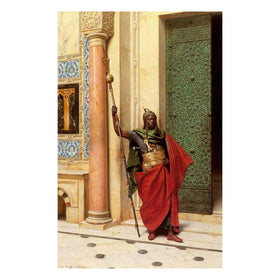 A Nubian Guard-Art-Ludwig Deutsch-10x8 inches-Unframed-The Black Art Depot