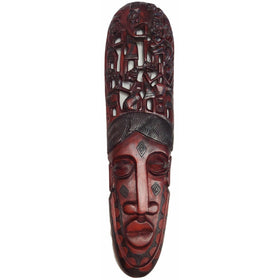 Ujamaa: Authentic Hand Carved Makonde African Mask (Jacaranda Wood)