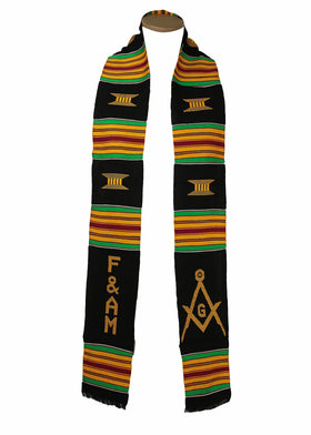 Masonic Kente Stole by Gold Coast Africa