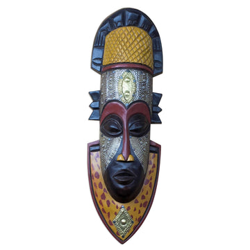 The Noble King: Authentic Hand Carved African Mask by Victor Dushie