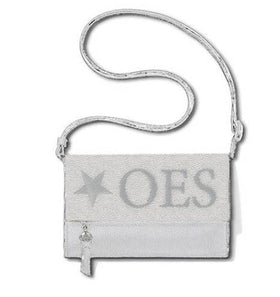 Order of the Eastern Star Crossbody Clutch/Handbag (White)