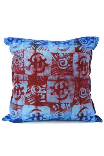 Authentic African Gye Nyame Adinkra Pillow Cover with Pillow