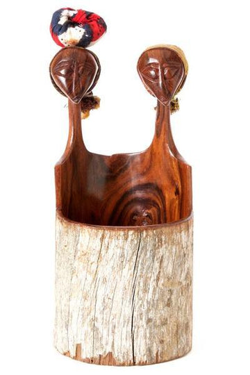 Authentic African Hand Made Sandalwood Pencil/Pen Holder Cup