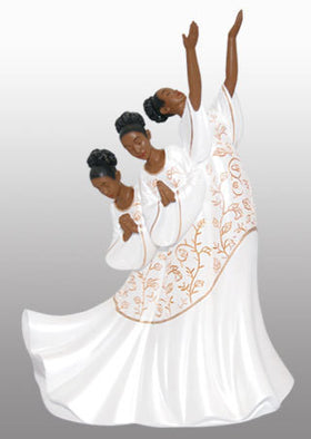 Giving Praise (White): Praise Dancer Figurine