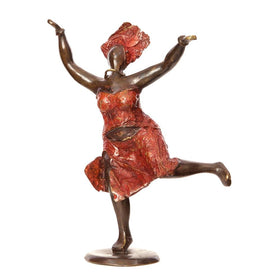 Pure Joy: Authentic African Bronze Sculpture (Burkino Faso)