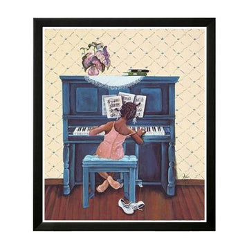 Rhapsody in A Minor by Annie Lee  (Black Frame)