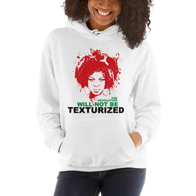 The Revolution Will Not Be Texturized: African American Hooded Sweatshirt (RBG)