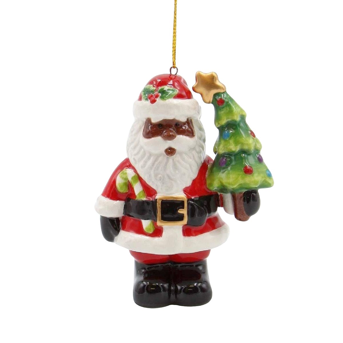 Santa's Christmas Tree: African American Christmas Ornament – The Black ...