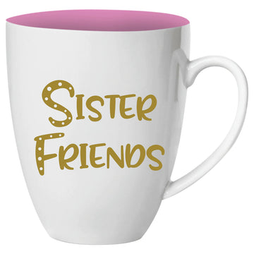 Sister Friends III by Nicholle Kobi: African American Ceramic Coffee/Tea Mug