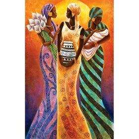 Sisters of the Sun by Keith Mallett: African American Jigsaw Puzzle