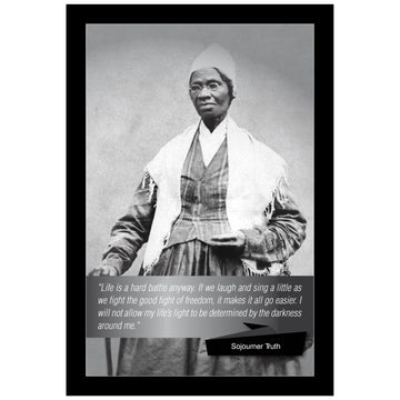 Sojourner Truth Poster (Black Frame) by Sankofa Designs