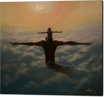 Spread Your Wings (A Tribute to Black Fatherhood) by Jerome T. White (Canvas Giclee)