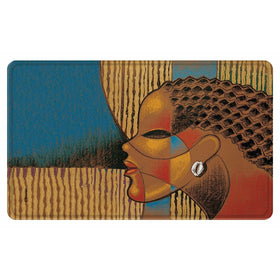 Composite of a Woman Bath Mat-Floor Mat-Monica Stewart-29.5 x 17.7 inches-Memory Foam-The Black Art Depot