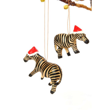 Zebra: African Christmas Ornament - Santa's Little Helper Series