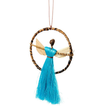 Halo Angels: African Sisal and Banana Fiber Christmas Ornament Set