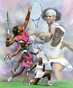 Venus and Serena Williams by Wishum Gregory