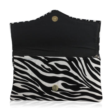 Kenyan Hand Made Zebra Envelope Clutch